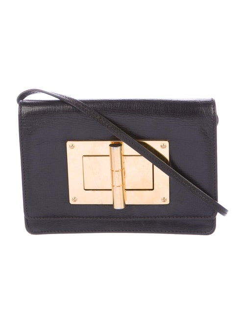 Tom Ford Natalia Leather Crossbody Bag Black