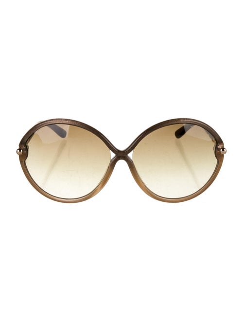 Tom Ford Rita Round Sunglasses tan