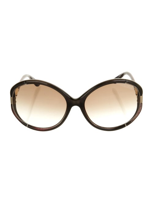 Tom Ford Sandrine Oversize Sunglasses Brown