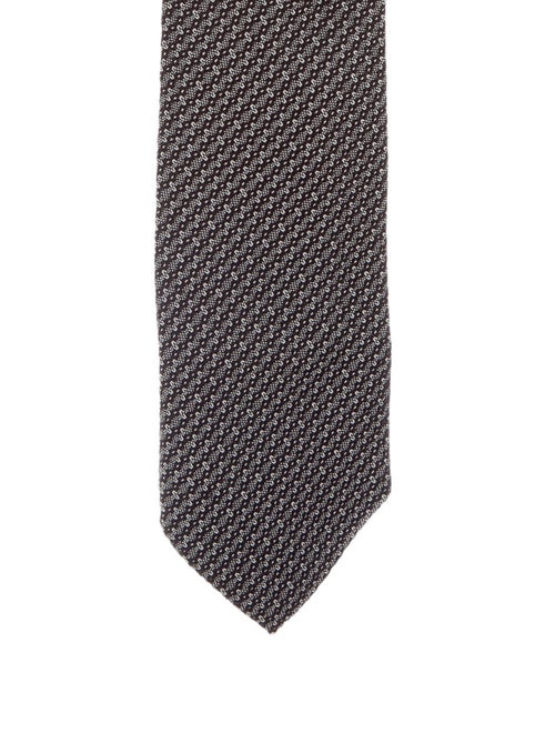 Tom Ford Jacquard Silk Tie black