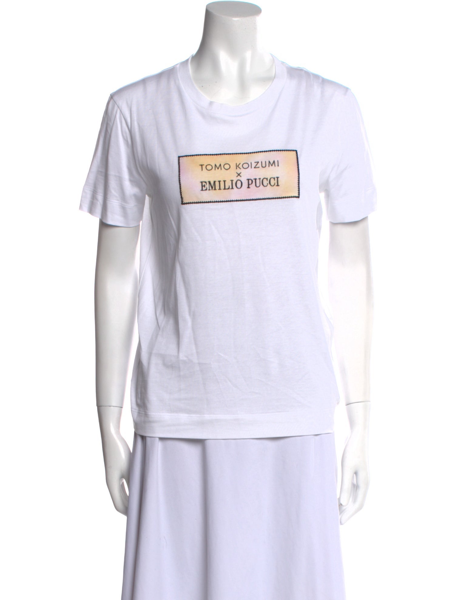 Tomo Koizumi x Emilio Pucci Graphic Print Crew Neck T-Shirt w/ Tags