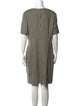 Tomasz Starzewski Virgin Wool Knee-Length Dress