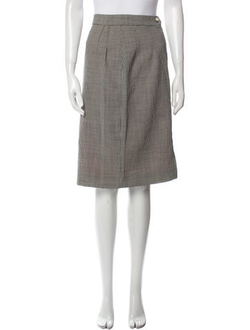Tomasz Starzewski Skirts Plaid Print Knee-Length Skirt M