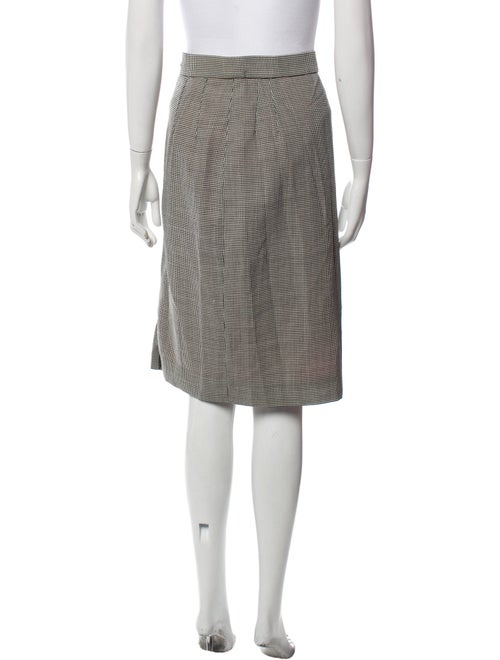 Tomasz Starzewski Plaid Print Knee-Length Skirt