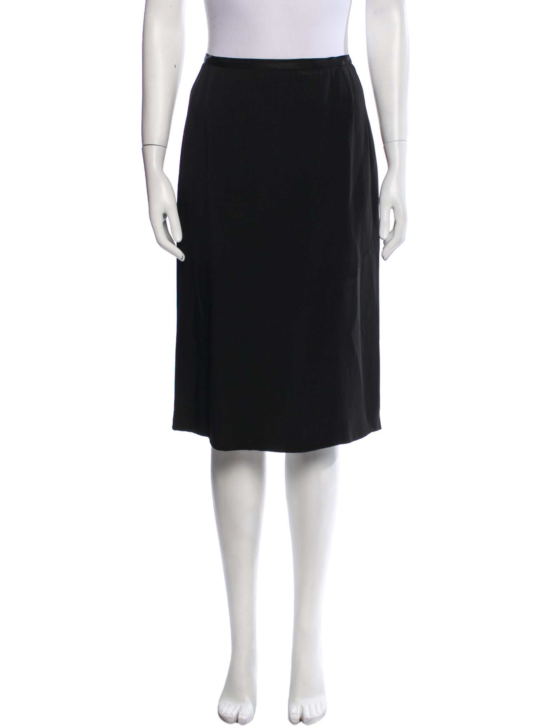 Tomasz Starzewski Silk Knee-Length Skirt