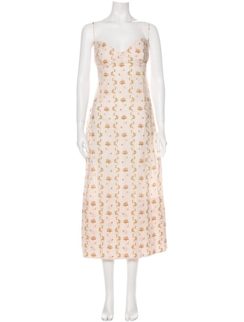 Brock Collection Floral Print Long Dress