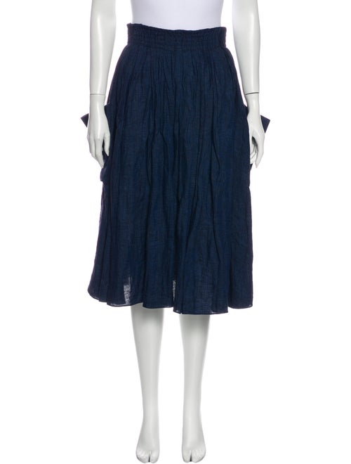 Brock Collection Midi Length Skirt Blue