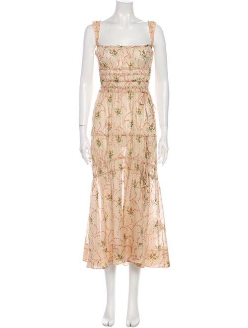 Brock Collection Floral Print Midi Length Dress