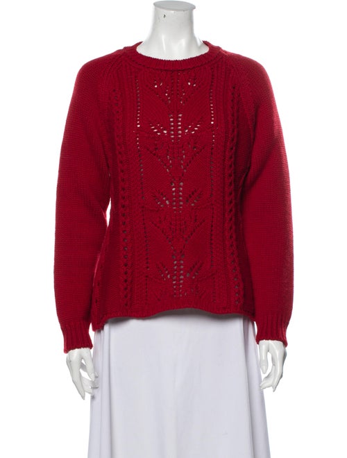 Brock Collection Crew Neck Sweater Red