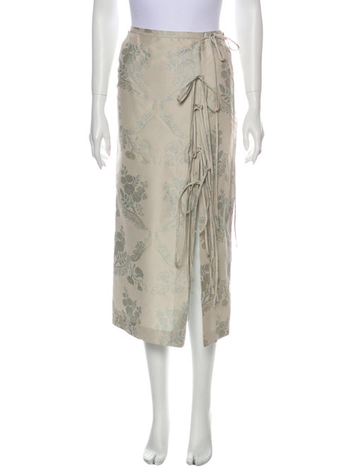 Brock Collection Midi Length Skirt Green
