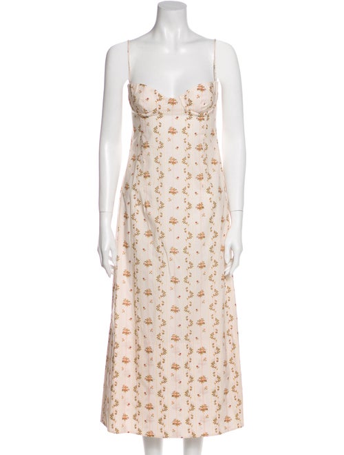 Brock Collection Floral Print Long Dress