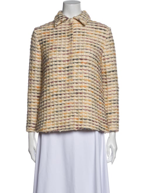 Brock Collection Tweed Pattern Jacket Yellow