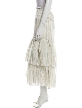 Brock Collection Striped Midi Length Skirt