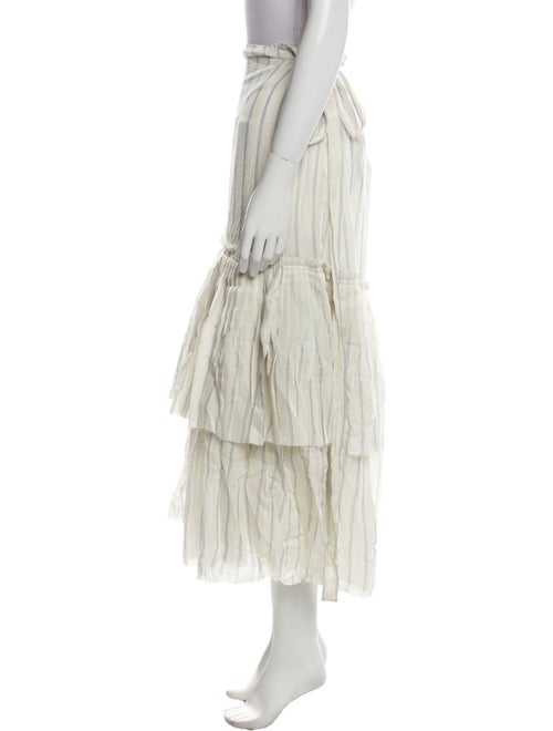 Brock Collection Striped Midi Length Skirt