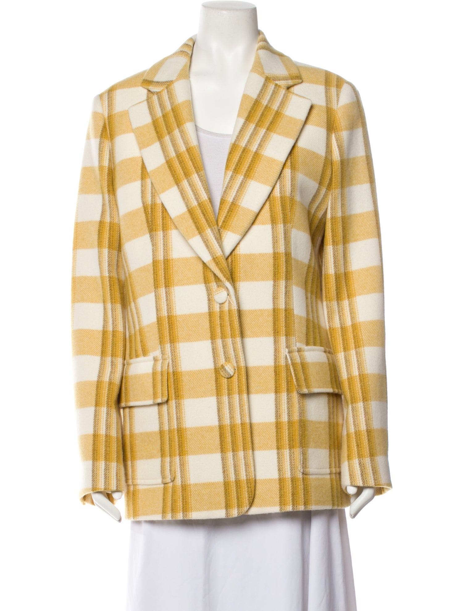 Brock Collection Plaid Print Blazer