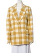 Brock Collection Plaid Print Blazer