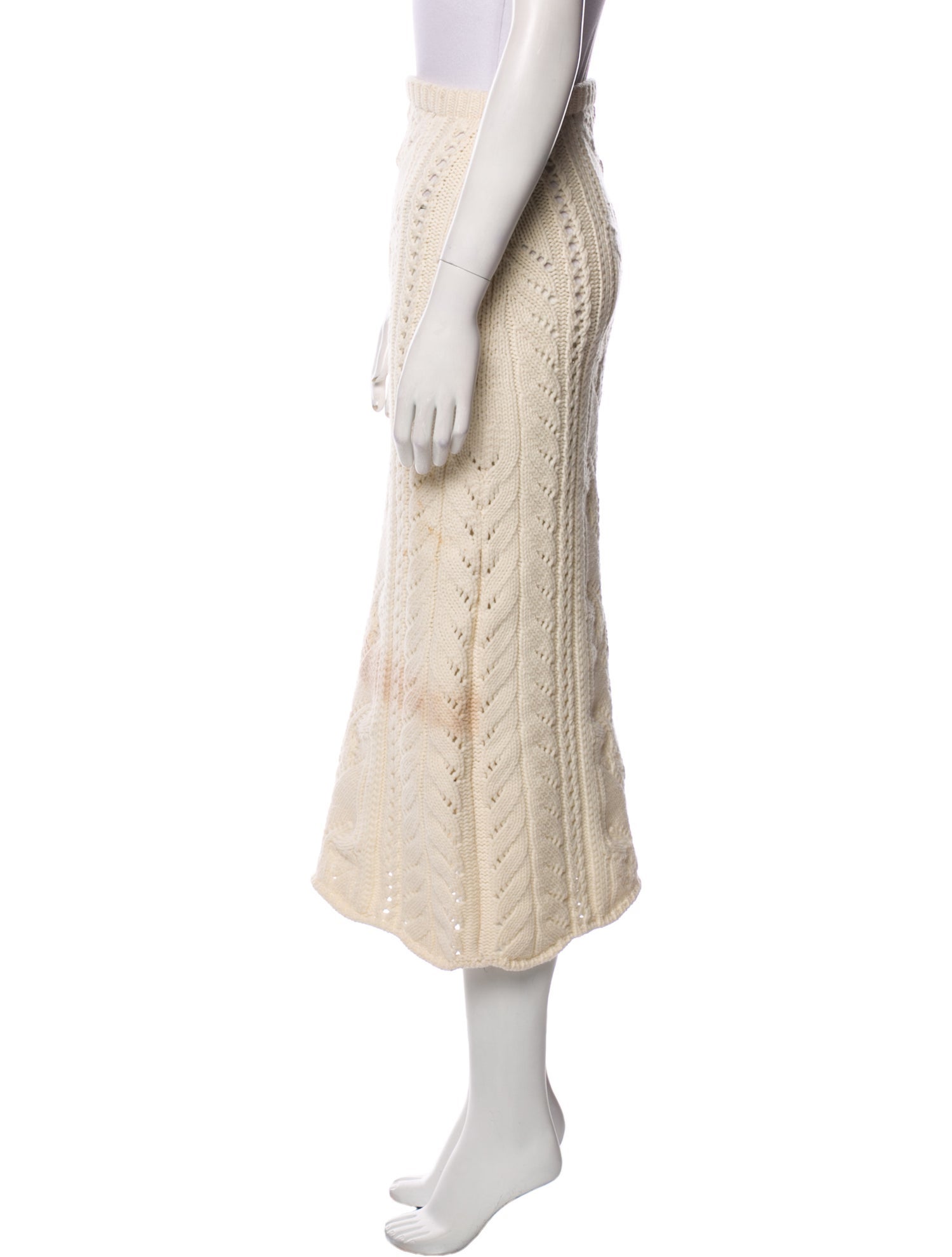 Brock Collection Wool Midi Length Skirt