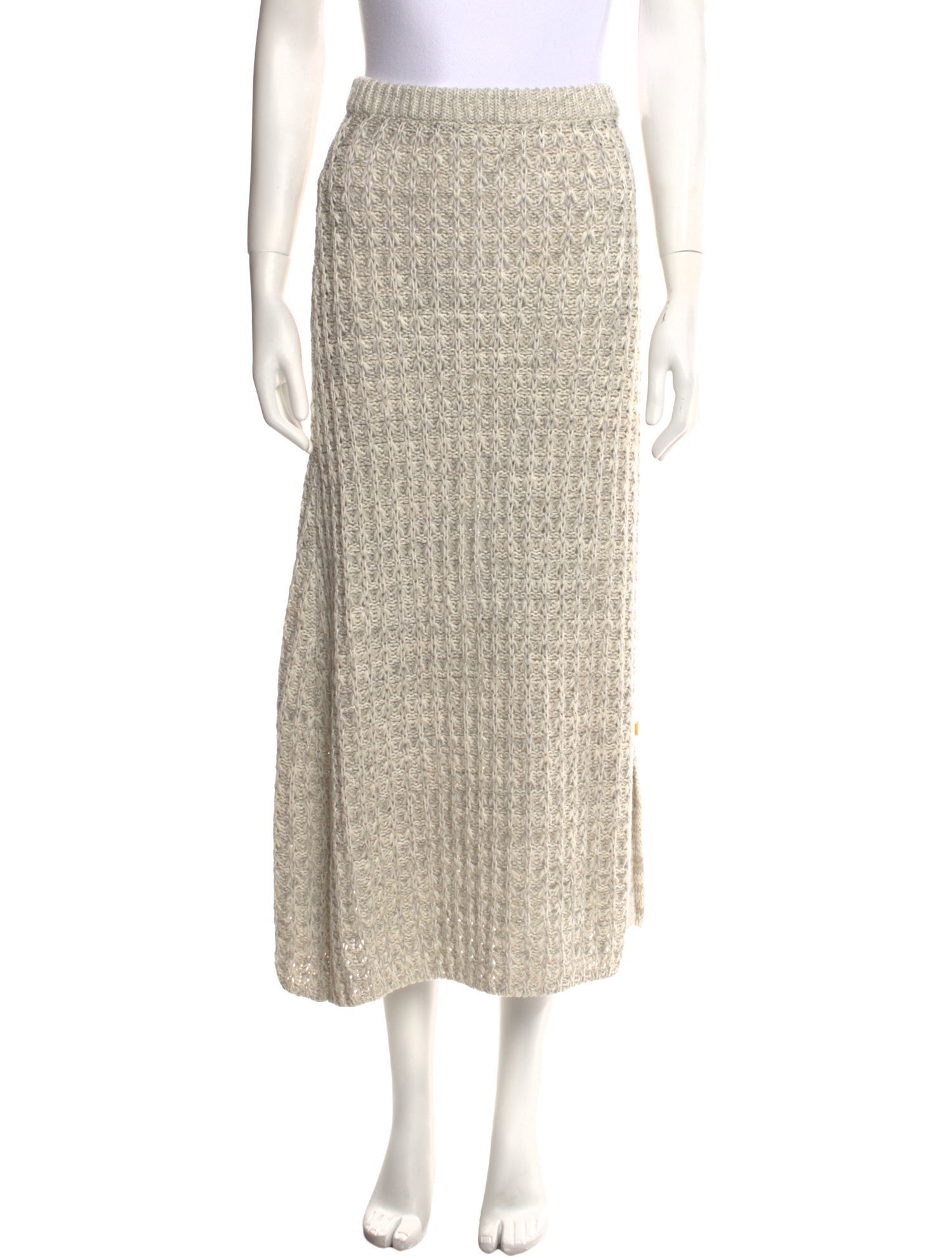 Brock Collection Linen Midi Length Skirt