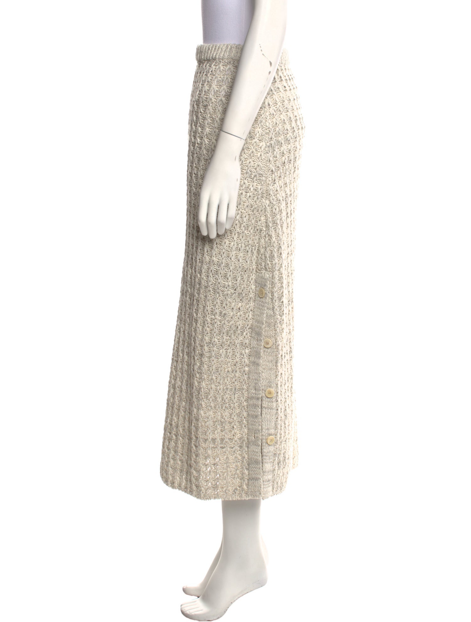 Brock Collection Linen Midi Length Skirt