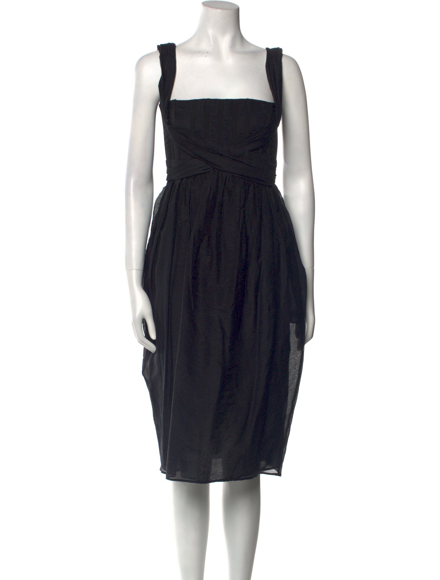 Brock Collection Square Neckline Long Dress