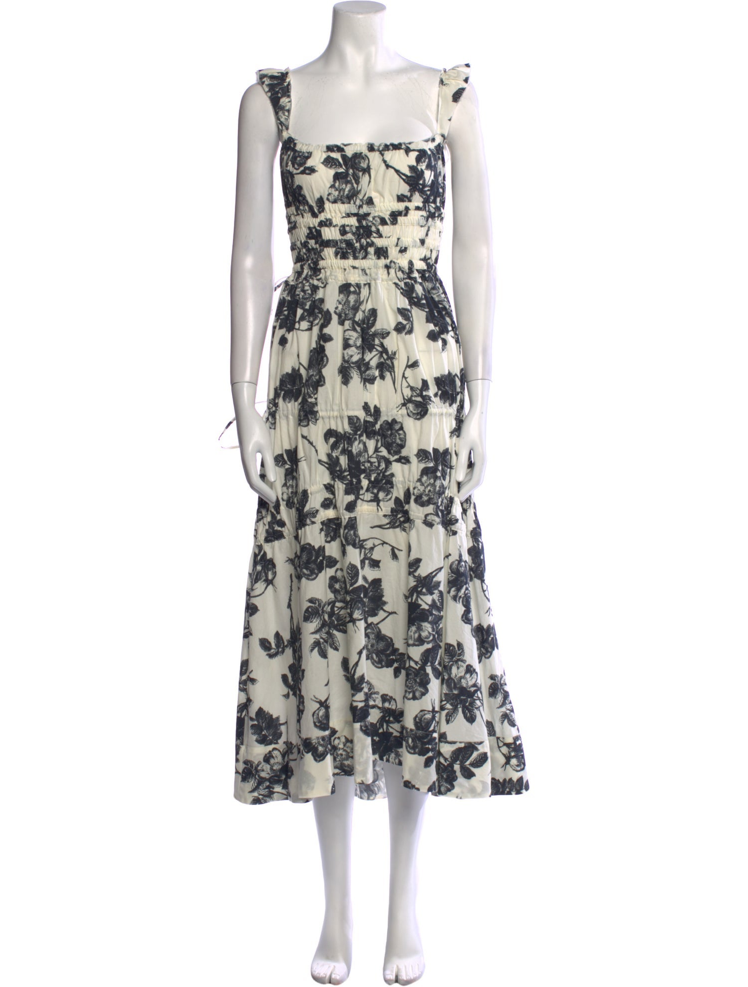 Brock Collection Floral Print Long Dress