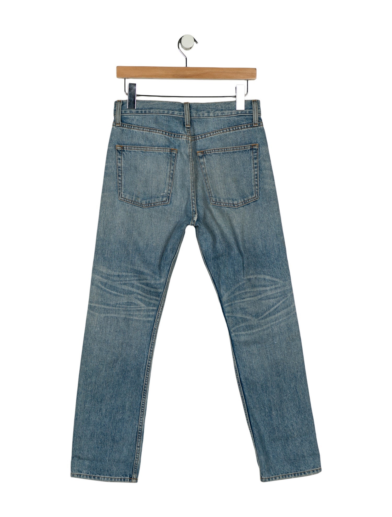 Brock Collection Mid-Rise Straight Leg Jeans