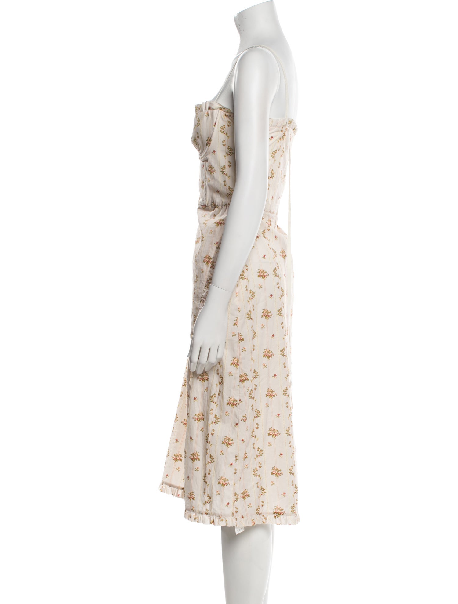 Brock Collection Floral Print Midi Length Dress