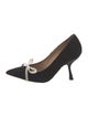 Brock Collection Velvet Bow Accents Pumps