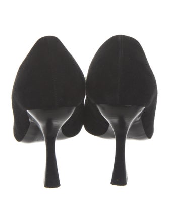 Brock Collection Velvet Bow Accents Pumps