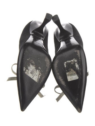 Brock Collection Velvet Bow Accents Pumps