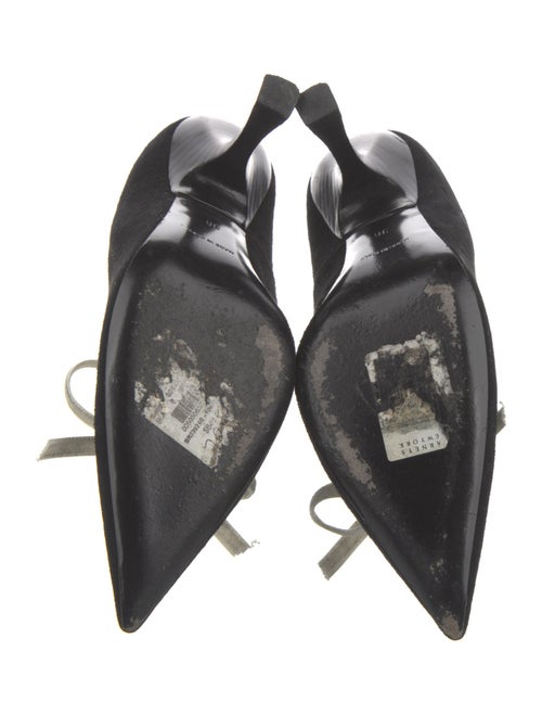 Brock Collection Velvet Bow Accents Pumps