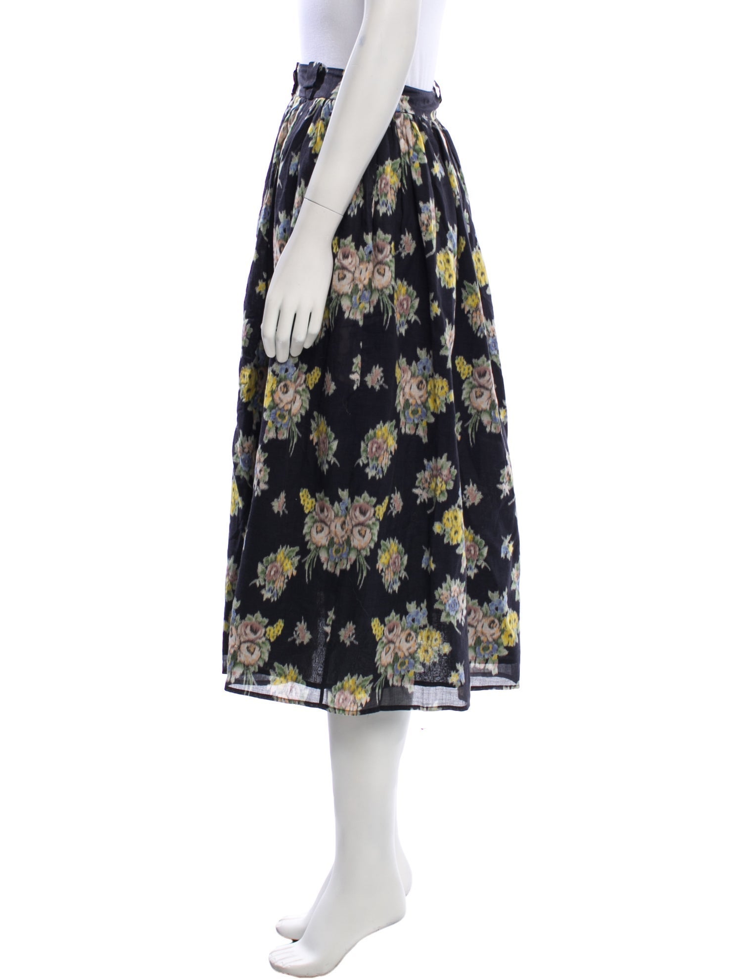 Brock Collection Floral Print Knee-Length Skirt
