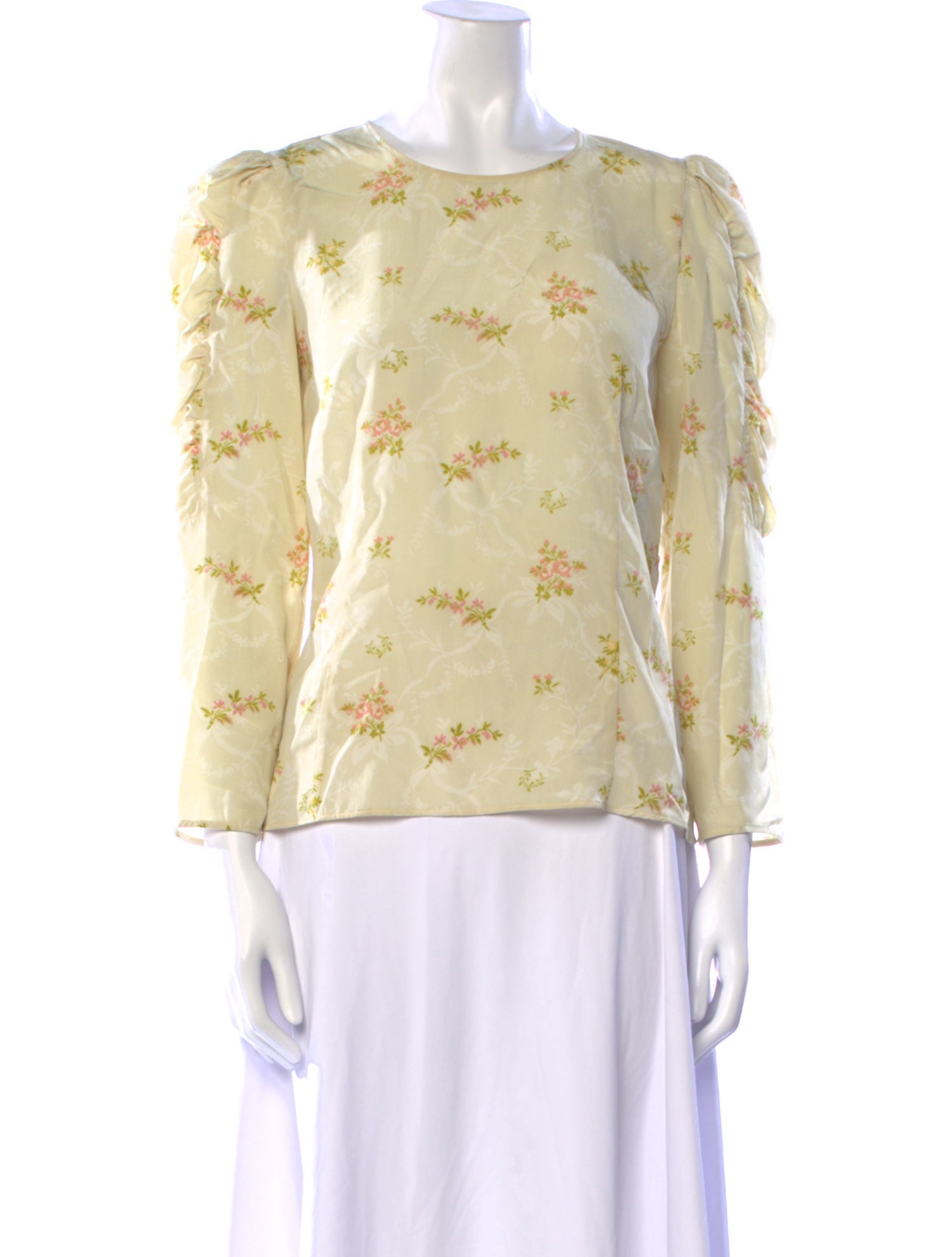 Brock Collection Silk Floral Print Blouse