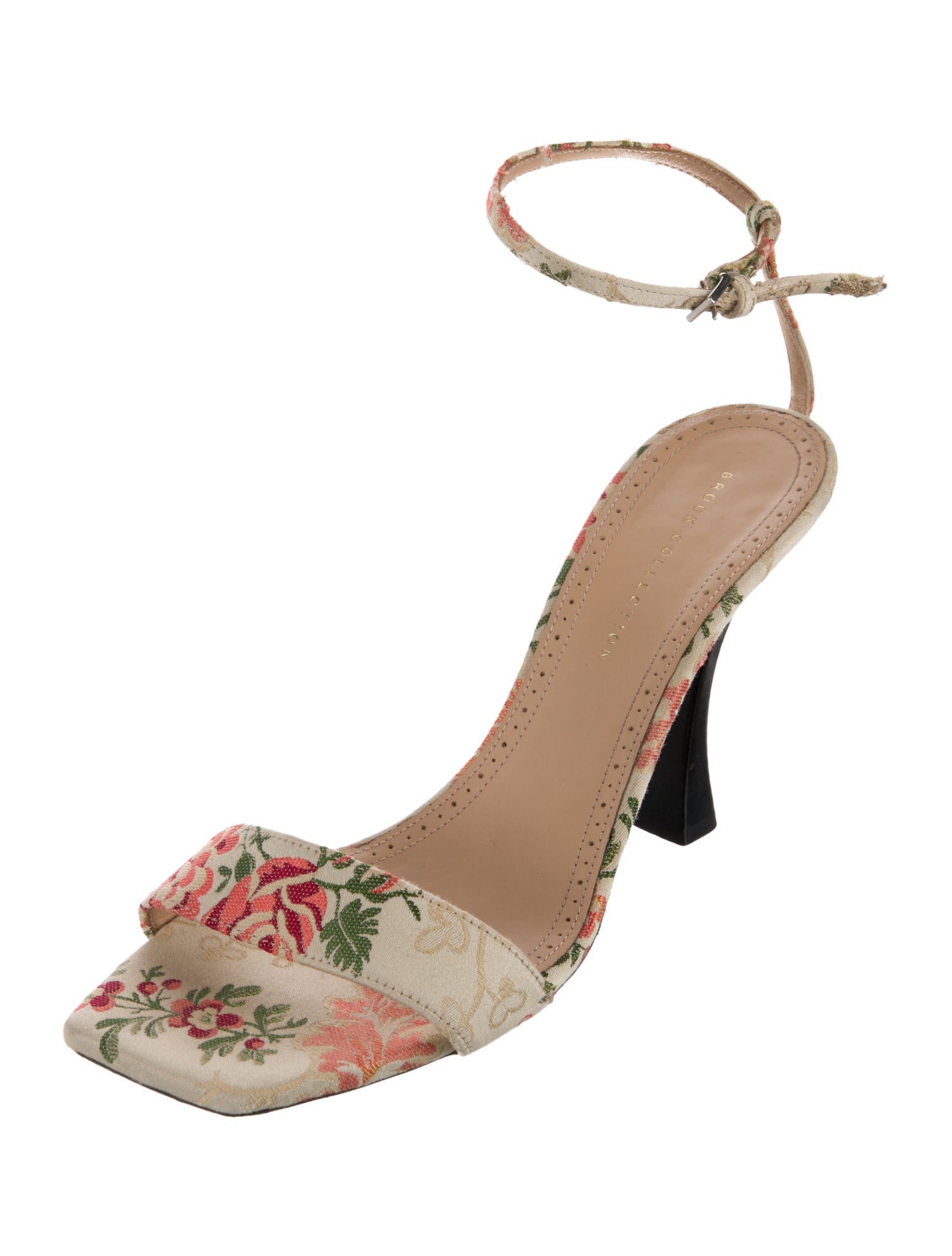 Brock Collection Canvas Floral Print Sandals