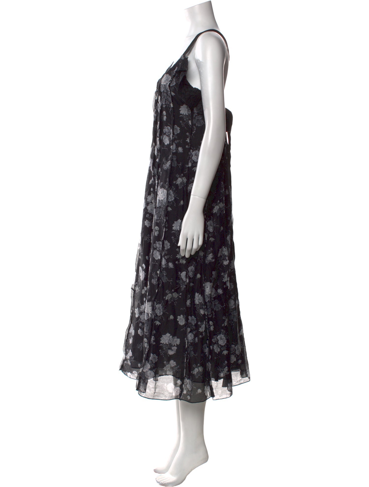 Brock Collection Floral Print Midi Length Dress