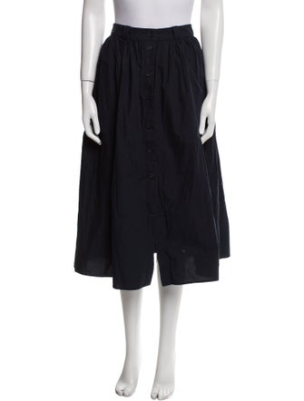 Brock Collection Pleated Accents Midi Length Skirt