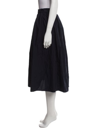 Brock Collection Pleated Accents Midi Length Skirt