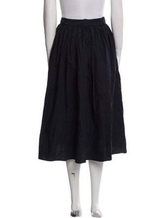 Brock Collection Pleated Accents Midi Length Skirt