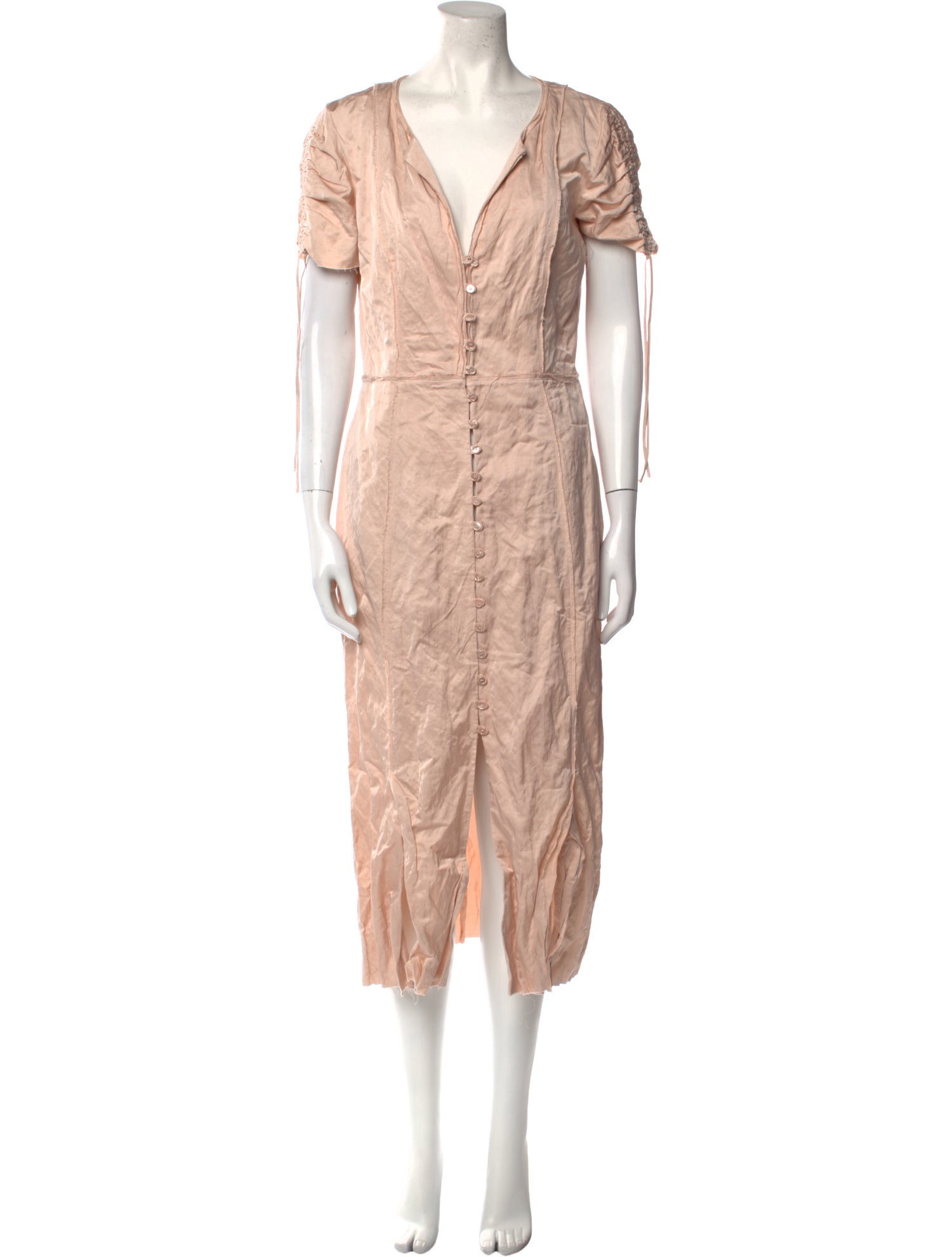 Brock Collection V-Neck Long Dress