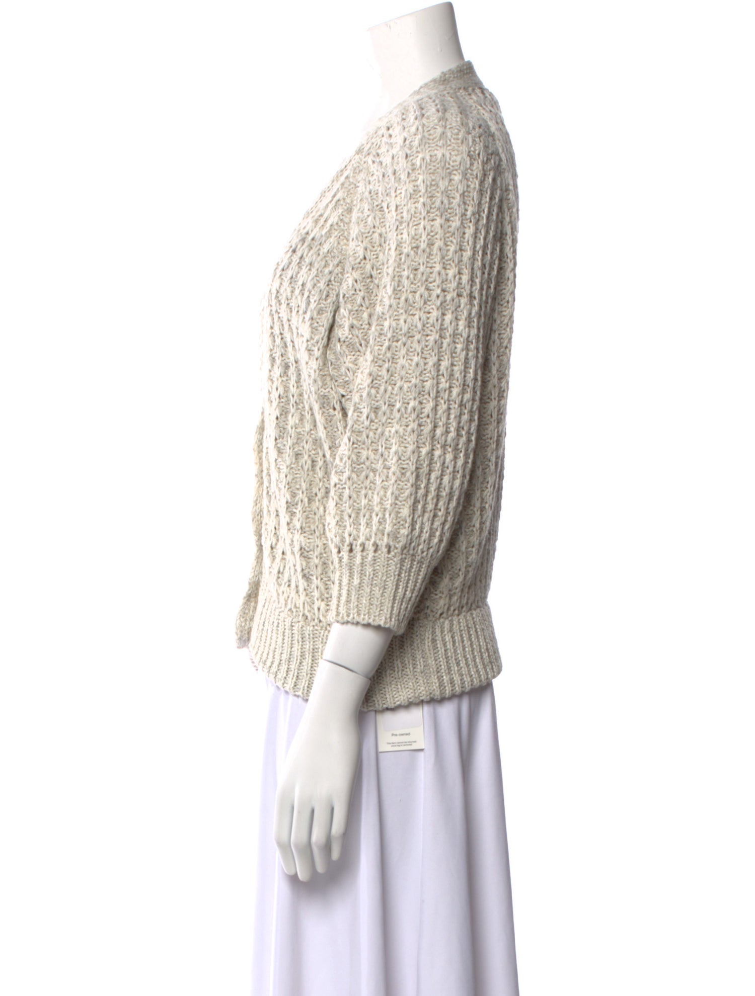 Brock Collection Linen V-Neck Sweater