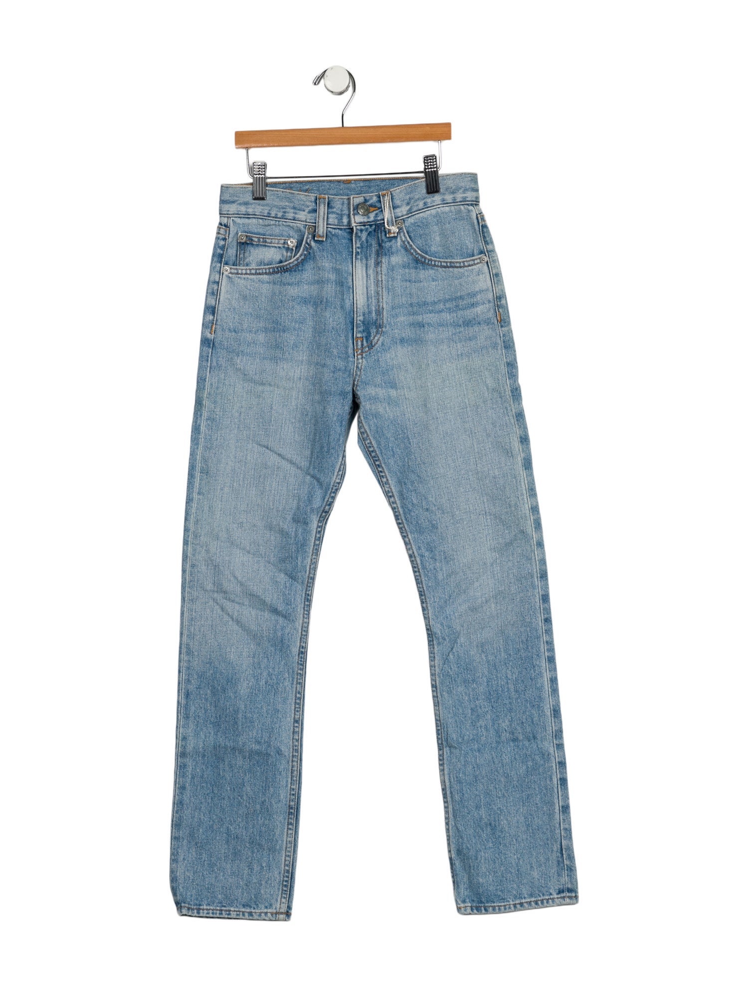 Brock Collection Mid-Rise Straight Leg Jeans