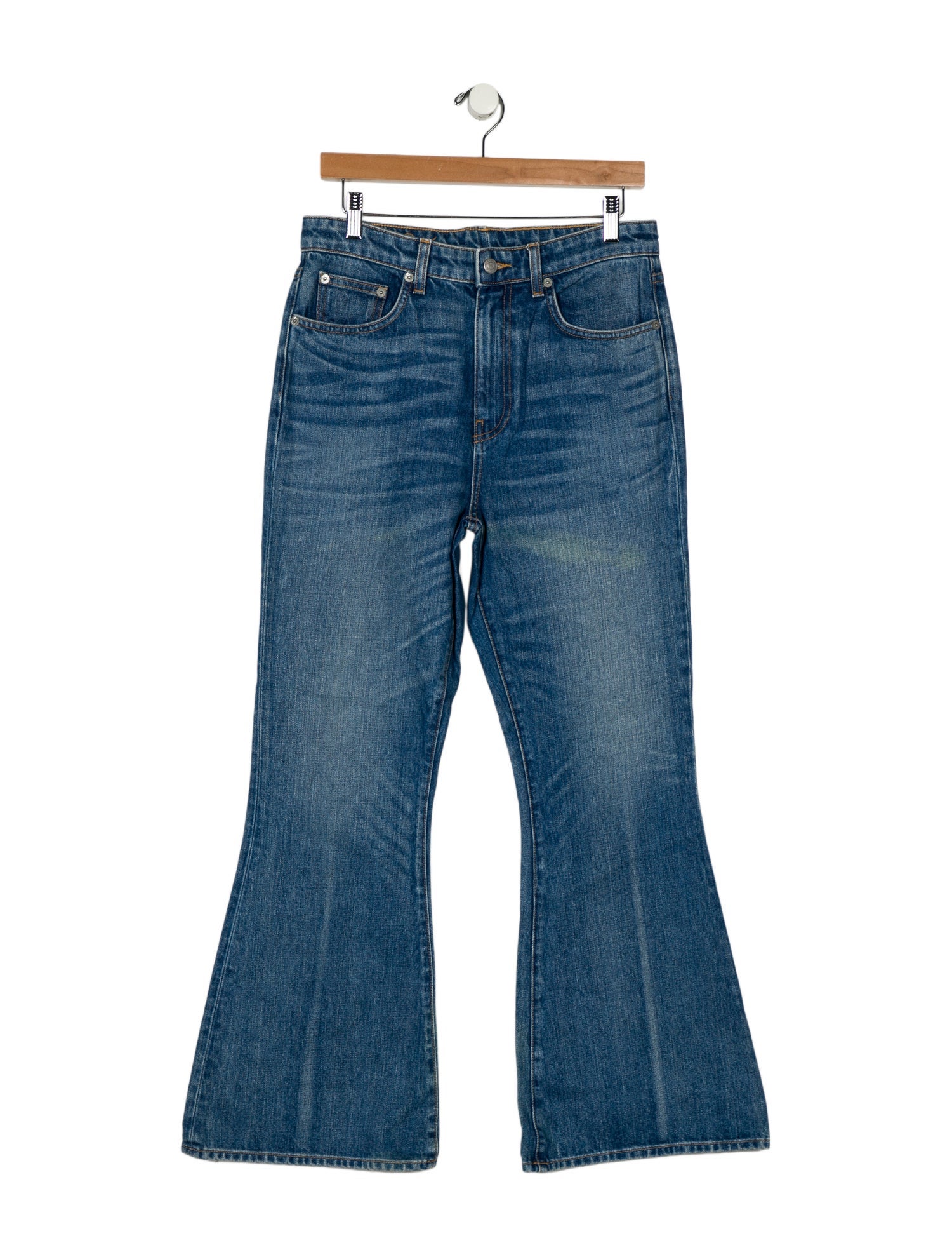 Brock Collection Mid-Rise Wide Leg Jeans