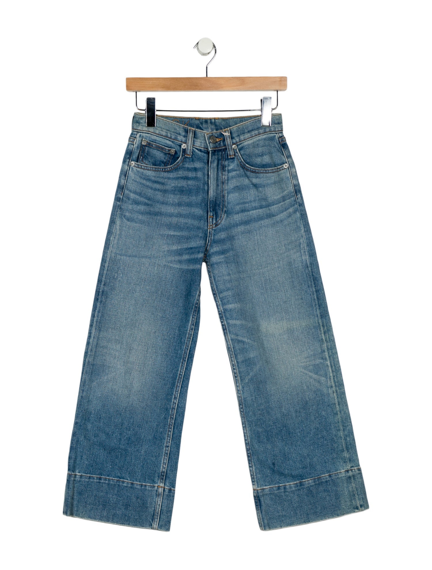 Brock Collection High-Rise Wide Leg Jeans