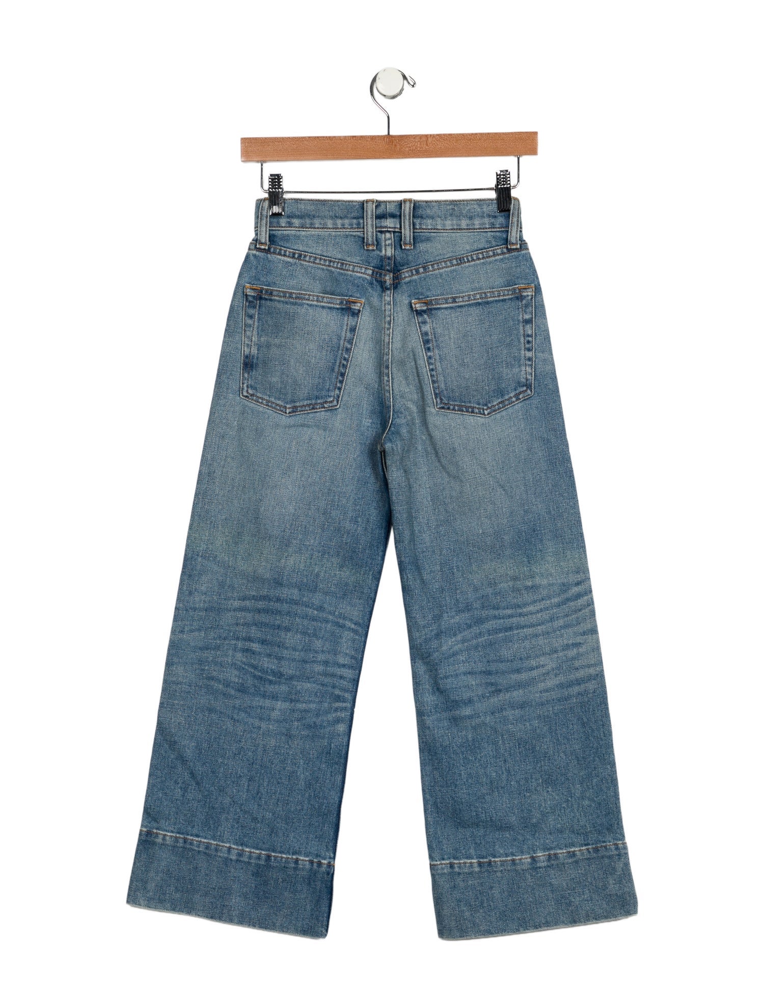 Brock Collection Mid-Rise Wide Leg Jeans