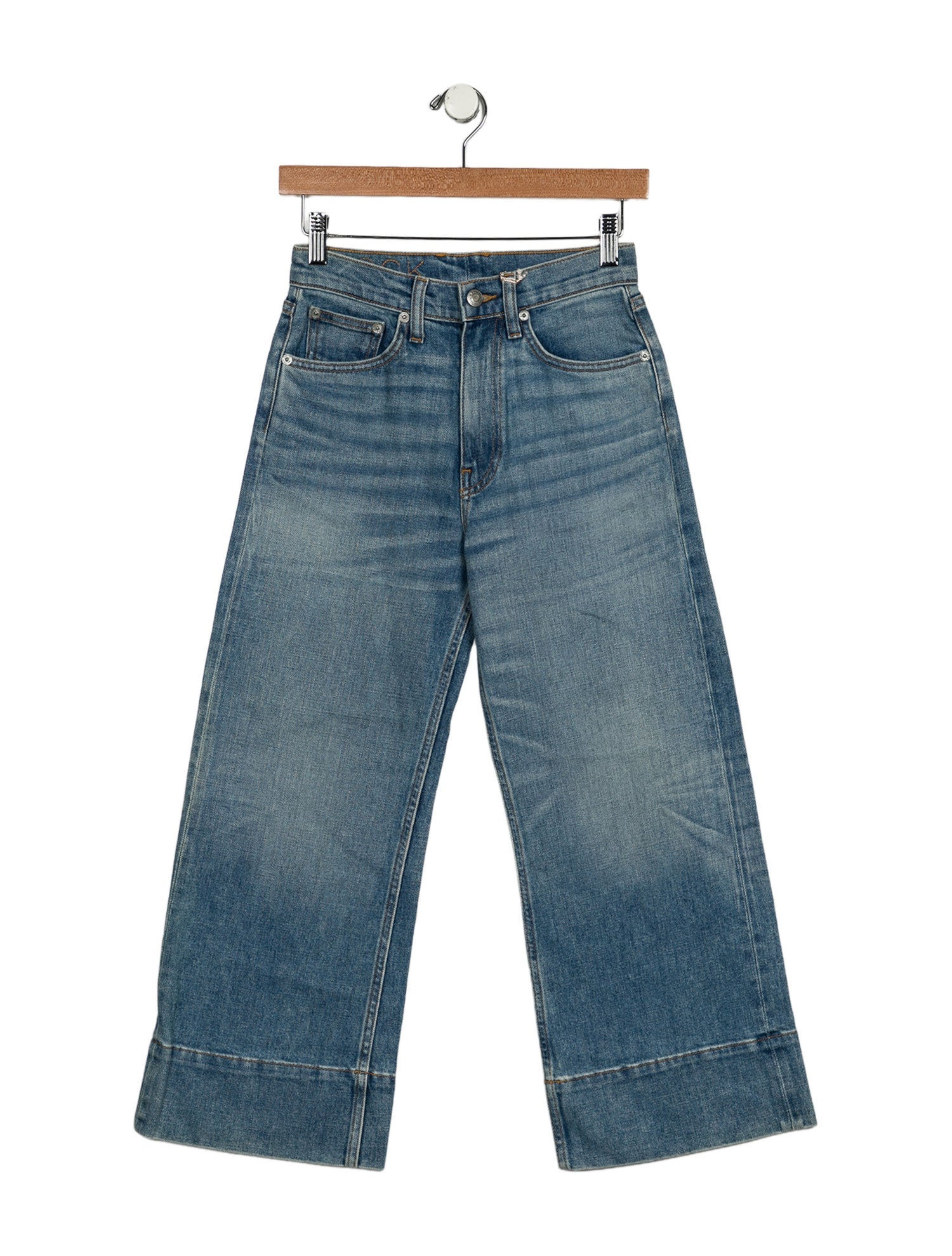 Brock Collection Mid-Rise Wide Leg Jeans