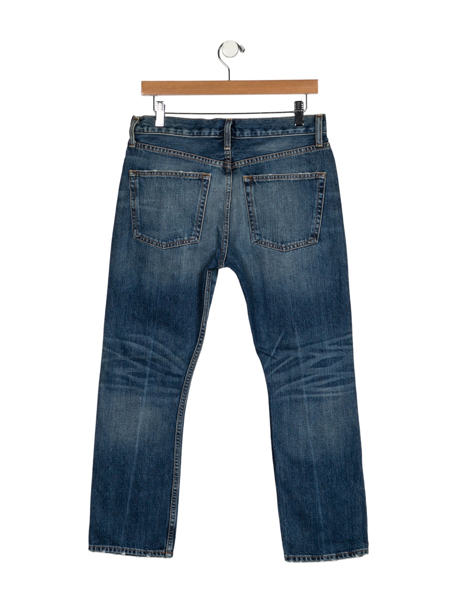 Brock Collection Mid-Rise Straight Leg Jeans