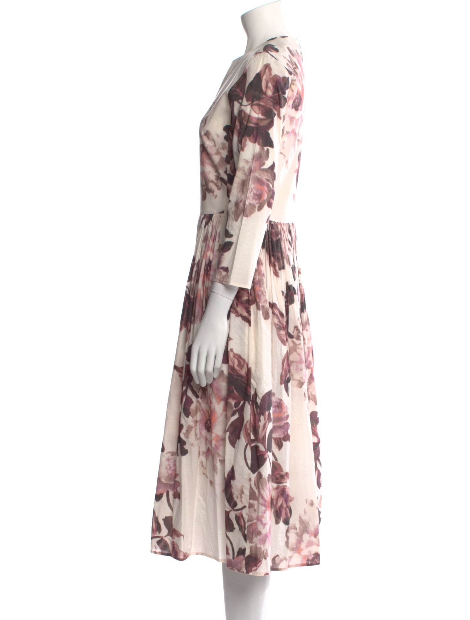 Brock Collection Floral Print Midi Length Dress