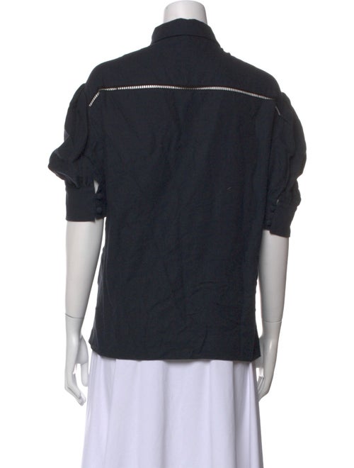 Brock Collection Short Sleeve Button-Up Top