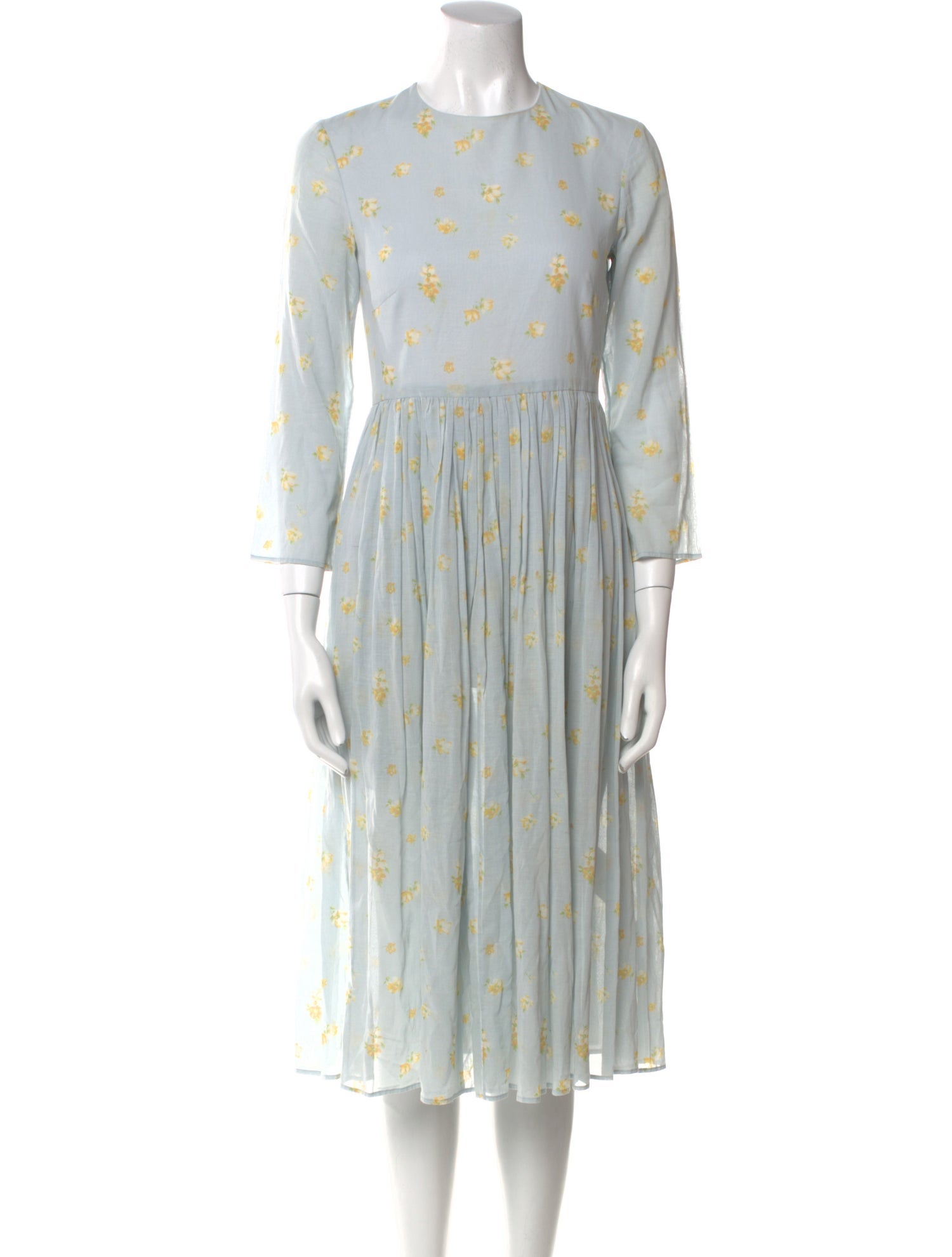 Brock Collection Striped Midi Length Dress