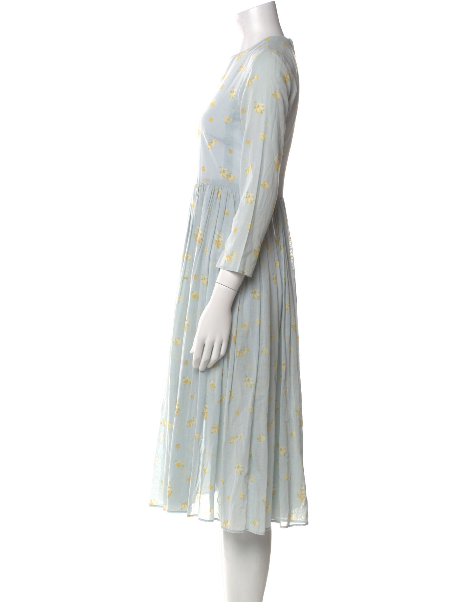 Brock Collection Striped Midi Length Dress